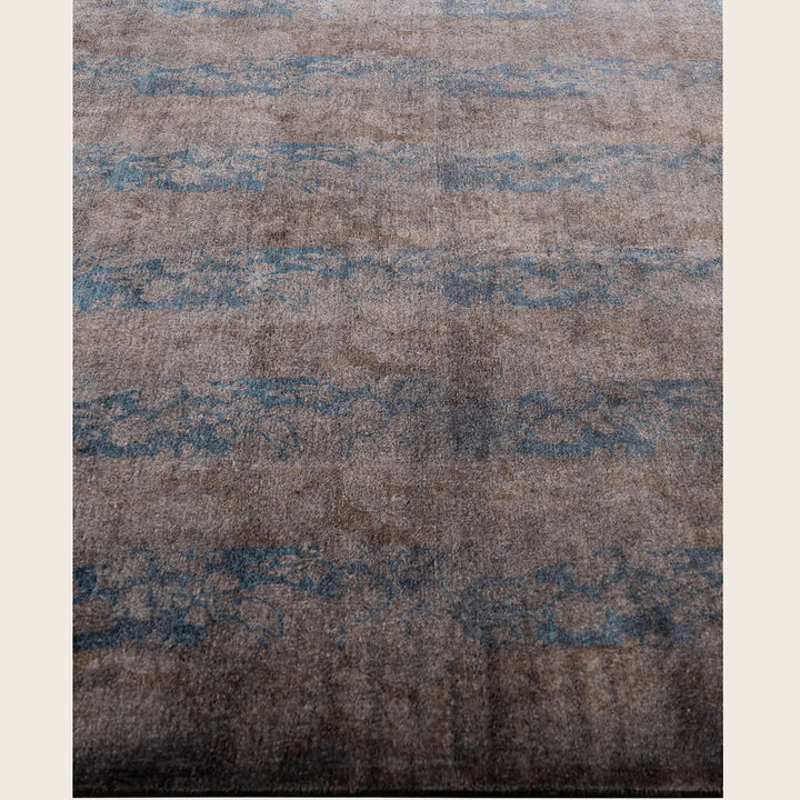 Brown Overdyed Wool Rug - 5'4" x 7'9"