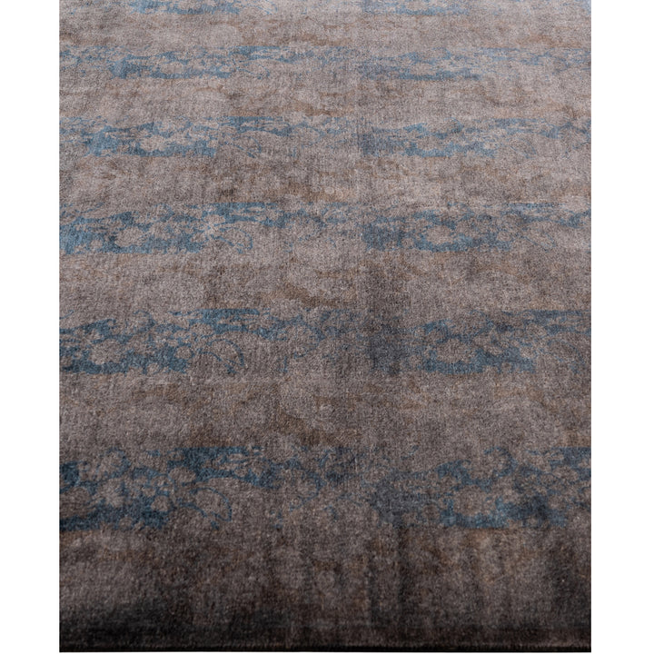 Brown Overdyed Wool Rug - 5'4" x 7'9"
