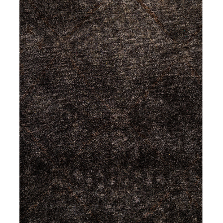 Charcoal Overdyed Wool Rug - 4'2" x 6'6"