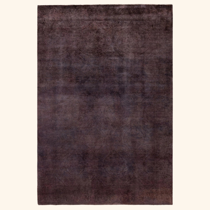 Grey Overdyed Wool Rug - 5'5" x 8'1"