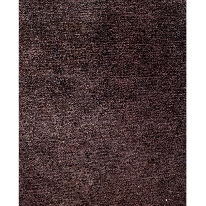Grey Overdyed Wool Rug - 5'5" x 8'1"