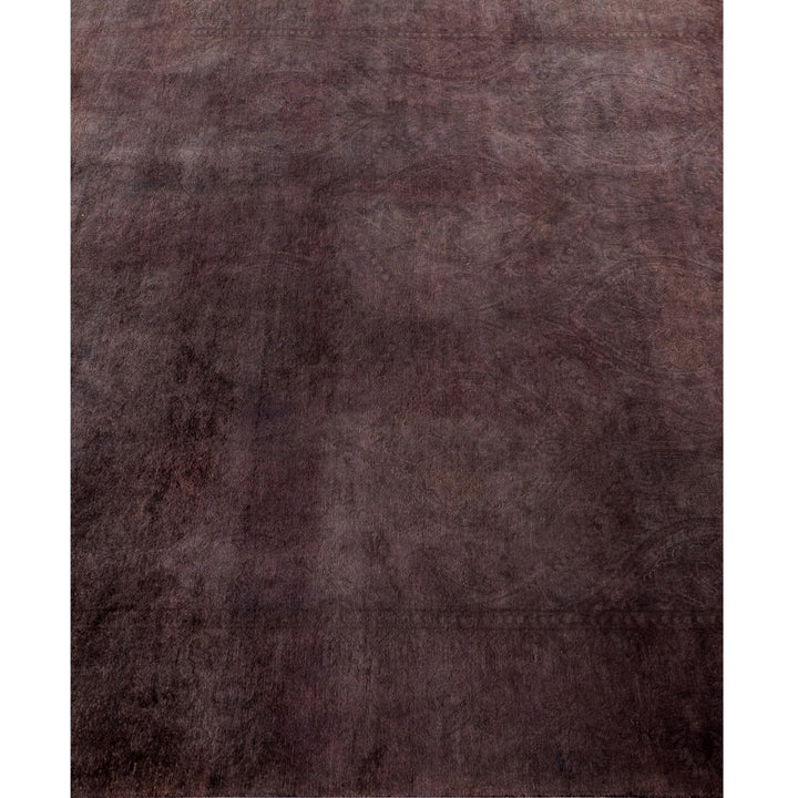 Grey Overdyed Wool Rug - 5'5" x 8'1"