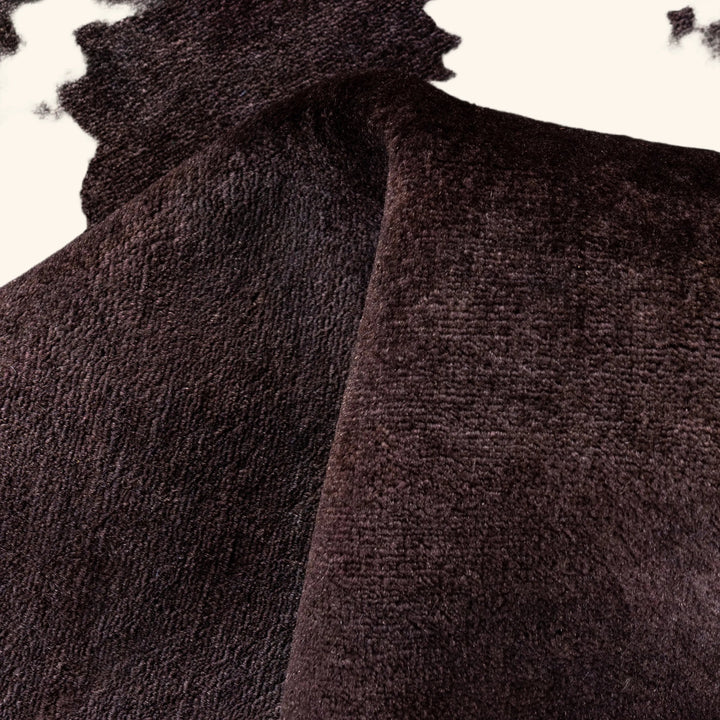 Grey Overdyed Wool Rug - 5'5" x 8'1"