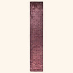 Purple Overdyed Wool Runner - 2'7" x 13'9"