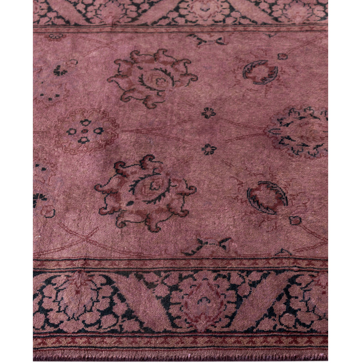 Purple Overdyed Wool Runner - 2'7" x 13'9"