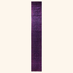 Purple Overdyed Wool Runner - 2'7" x 18'2"