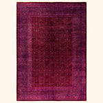 Purple Overdyed Wool Rug - 10'3" x 14'2"