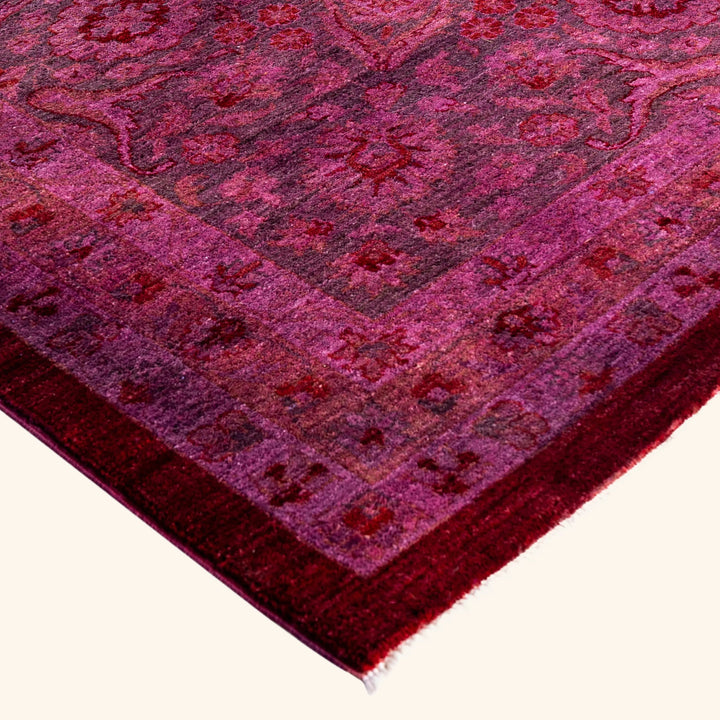 Purple Overdyed Wool Rug - 10'3" x 14'2"