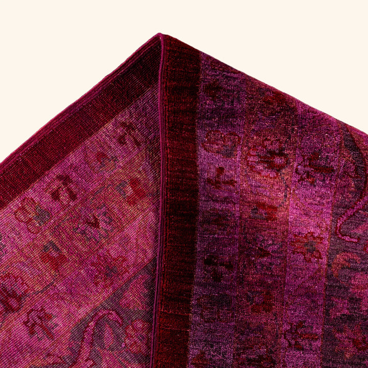 Purple Overdyed Wool Rug - 10'3" x 14'2"