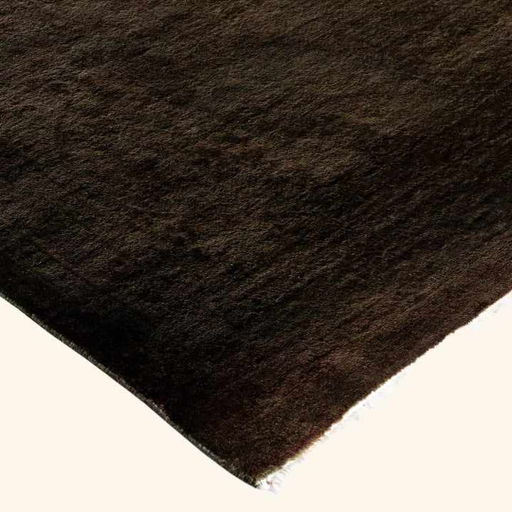 Brown Overdyed Wool Rug - 8'2" x 10'3"
