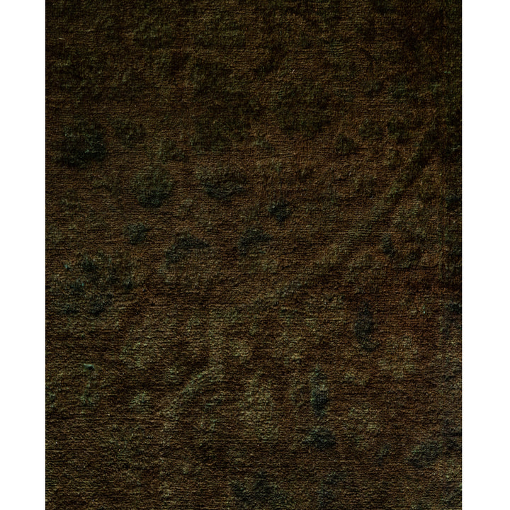 Brown Overdyed Wool Rug - 8'2" x 10'3"