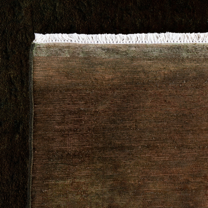Brown Overdyed Wool Rug - 8'2" x 10'3"