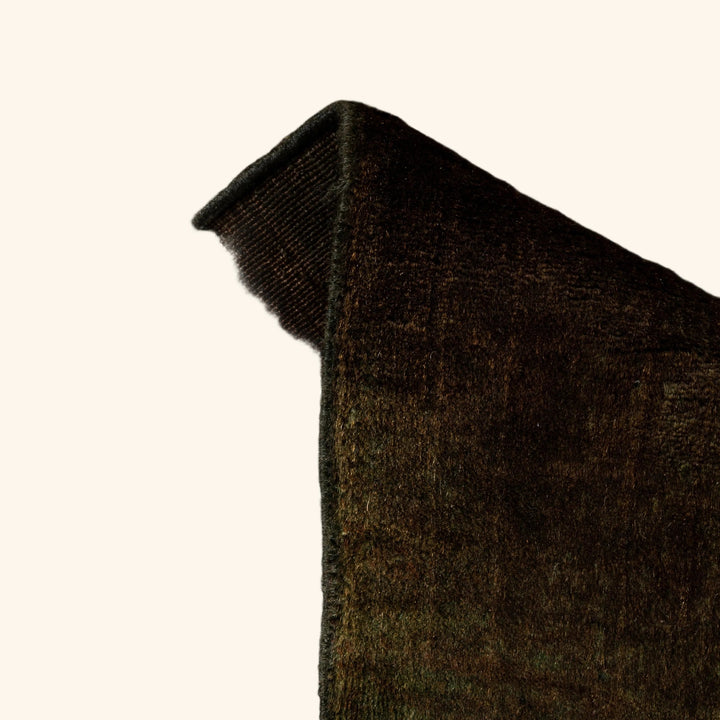 Brown Overdyed Wool Rug - 8'2" x 10'3"