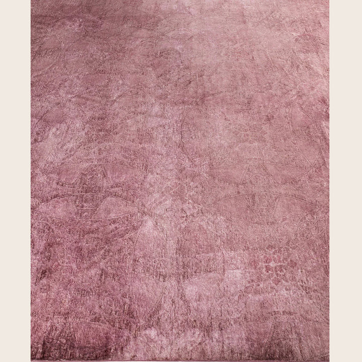 Light Pink Overdyed Wool Rug - 8'1" x 10'2"