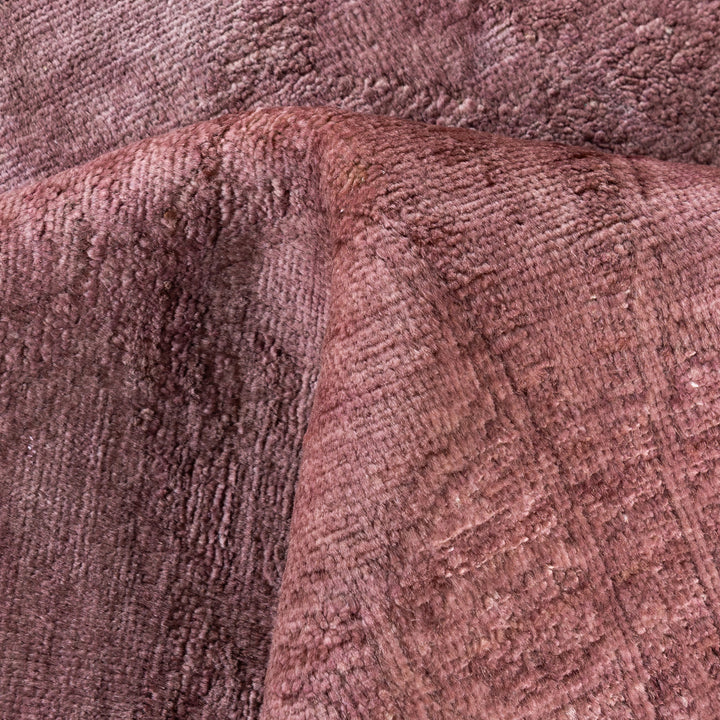 Light Pink Overdyed Wool Rug - 8'1" x 10'2"