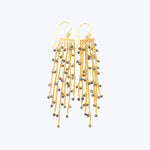Black Diamond Waterfall Earrings