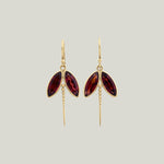 Hornet Earrings In Garnet