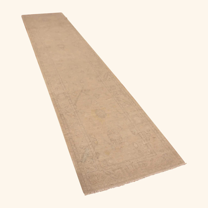 Transitional Oushak Wool Runner - 2'9" x 13'5"