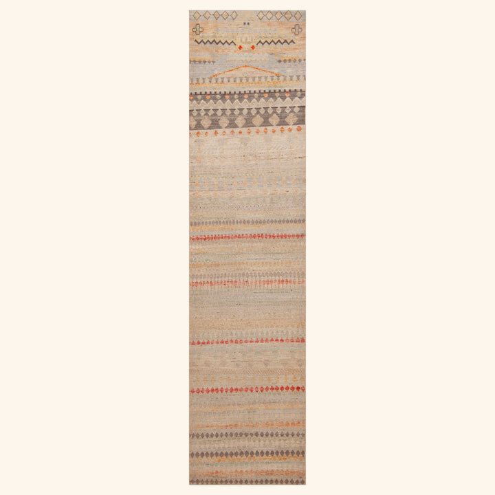Zameen Transitional Wool Runner - 3'2" x 12'11"