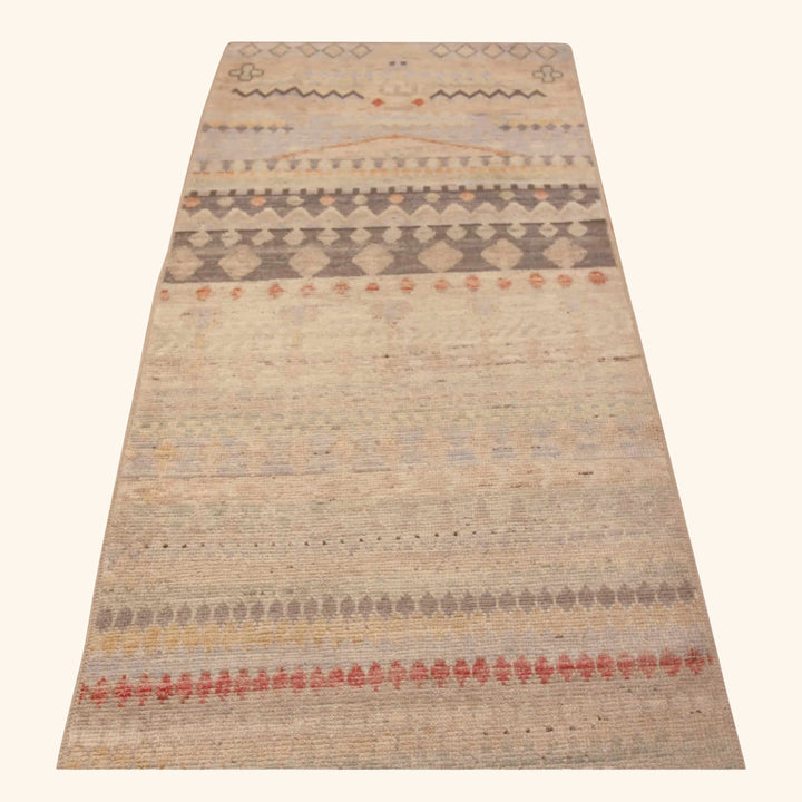 Zameen Transitional Wool Runner - 3'2" x 12'11"