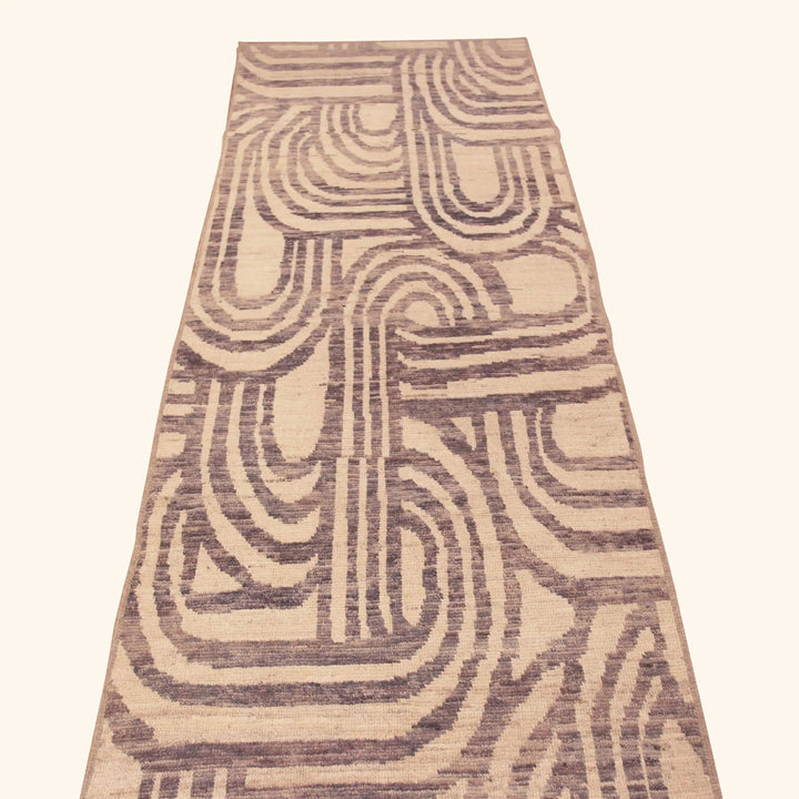 Zameen Transitional Wool Runner - 3'2" x 12'11"
