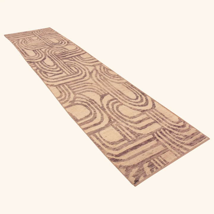 Zameen Transitional Wool Runner - 3'2" x 12'11"