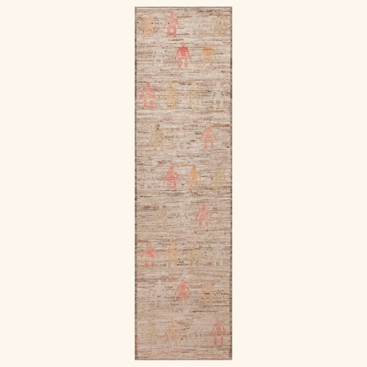 Zameen Transitional Wool Runner - 3'4" x 11'4"