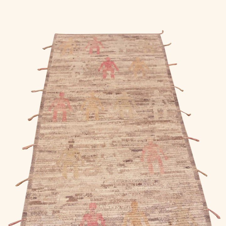 Zameen Transitional Wool Runner - 3'4" x 11'4"