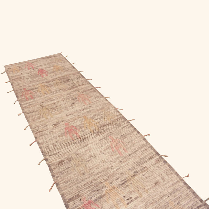 Zameen Transitional Wool Runner - 3'4" x 11'4"