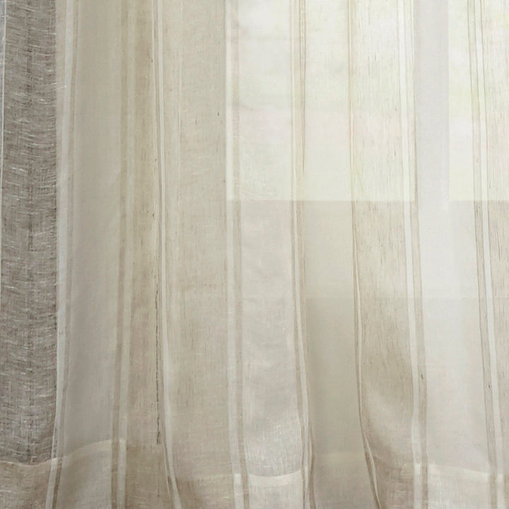 Lurex Linen Striped Curtain Panel