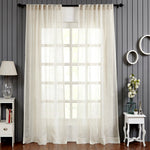 Lurex Linen Striped Curtain Panel