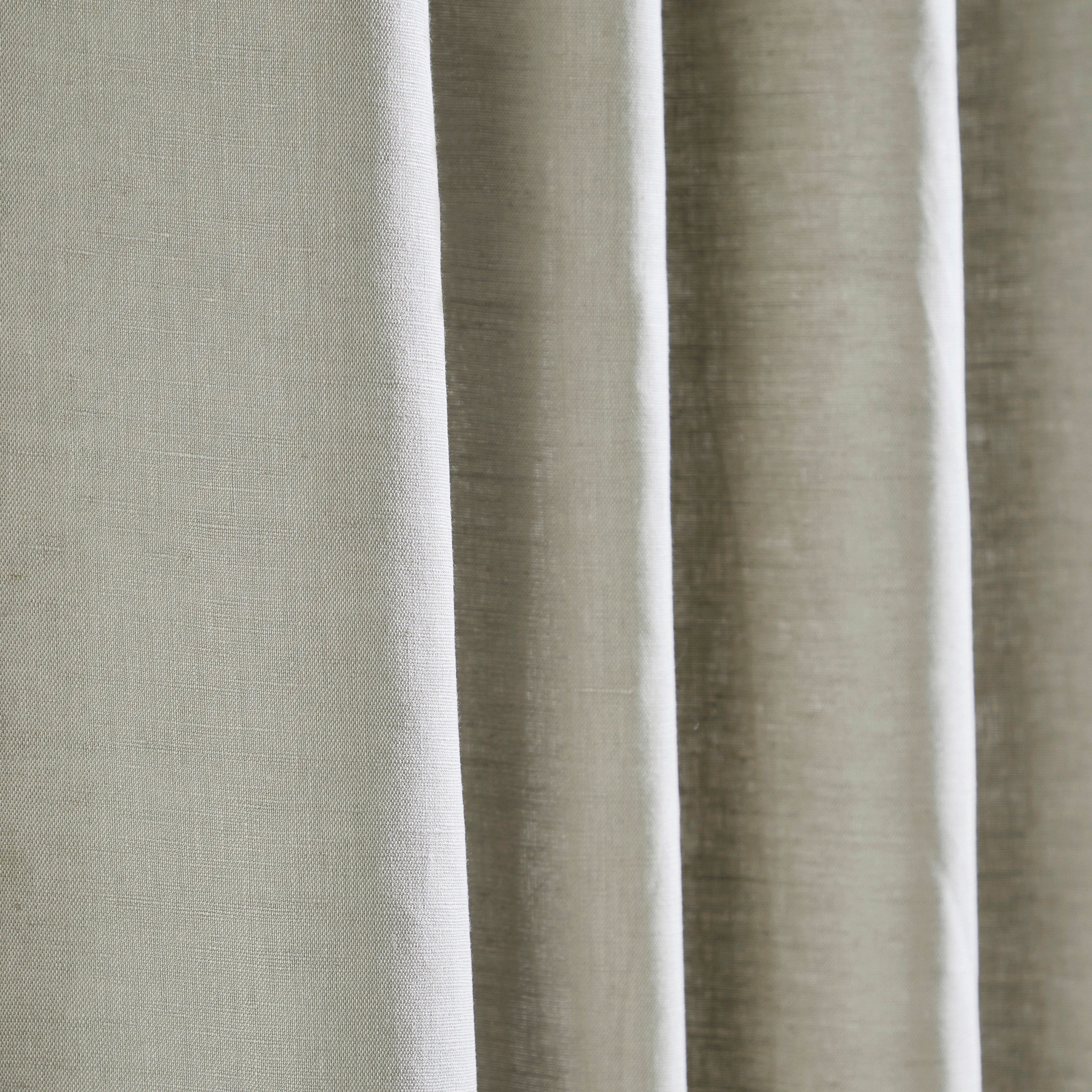abc home Kendall Linen Cotton Curtain Panel - Thumbnail 2