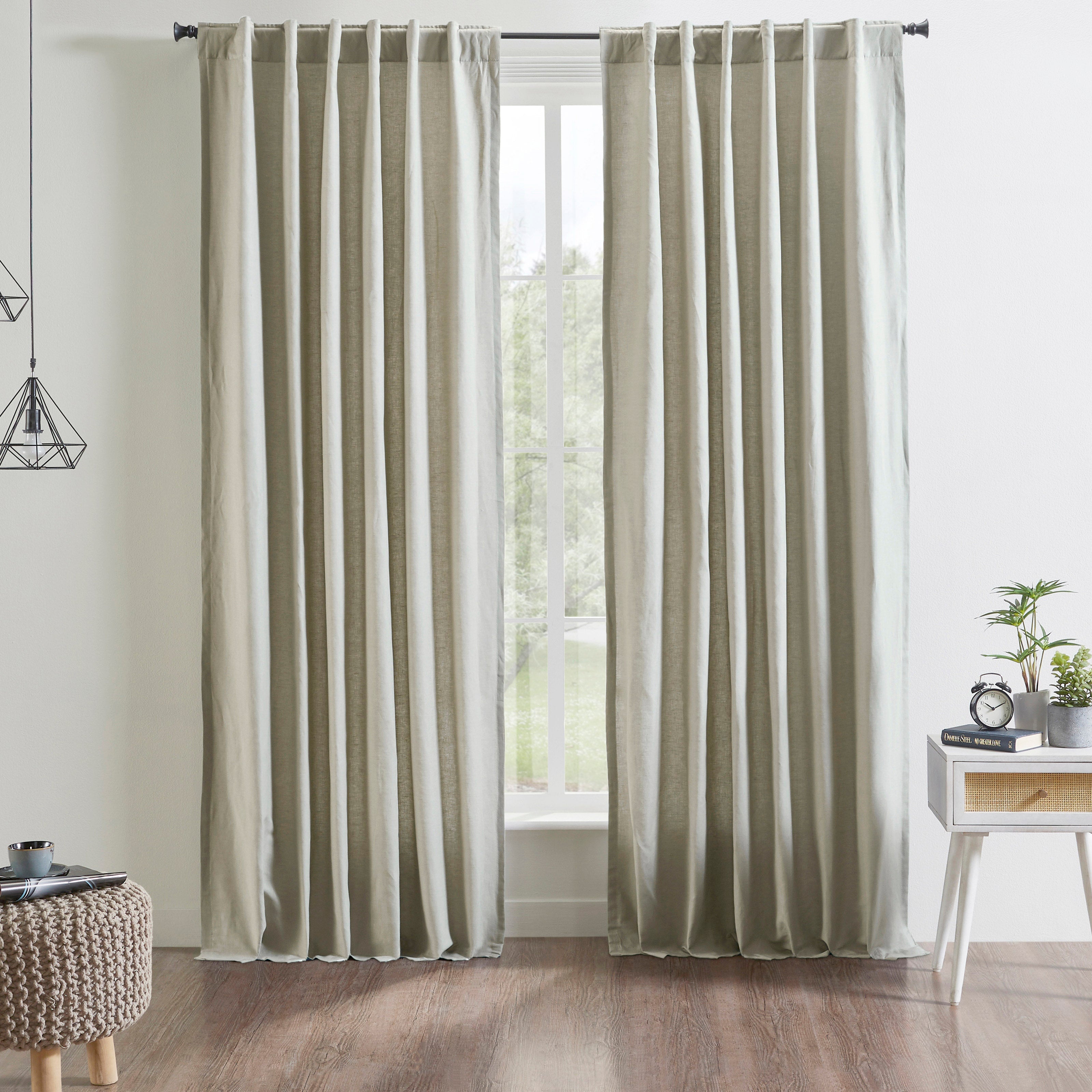 Kendall Linen Cotton Curtain Panel - Thumbnail 2