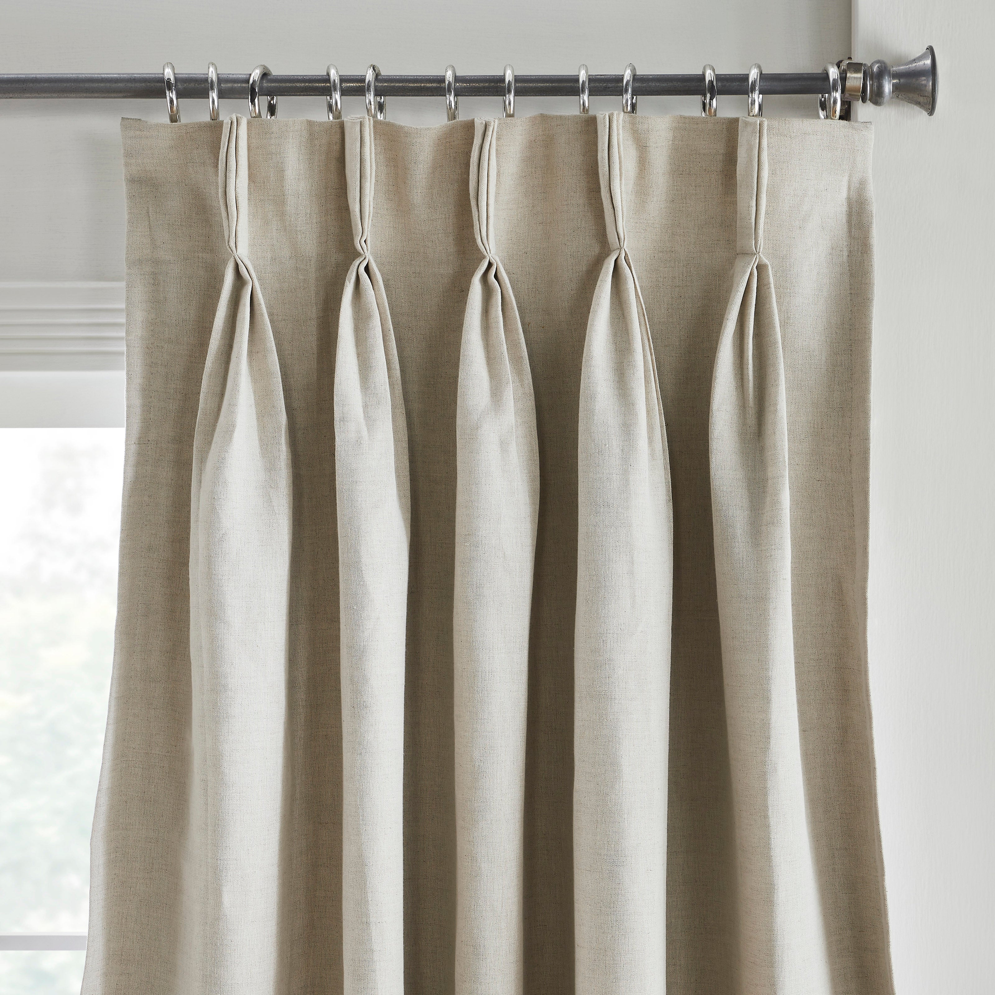 Oxford Pinch Pleat Curtain Panel - Thumbnail 3