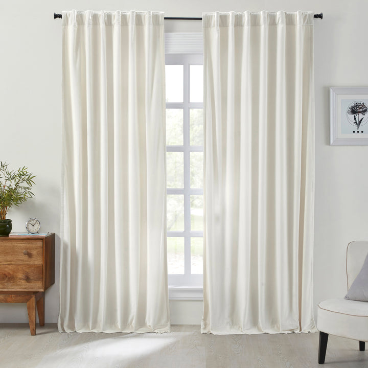 Stella Plush Cotton Velvet Curtain Panel