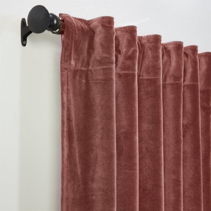 Stella Plush Cotton Velvet Curtain Panel