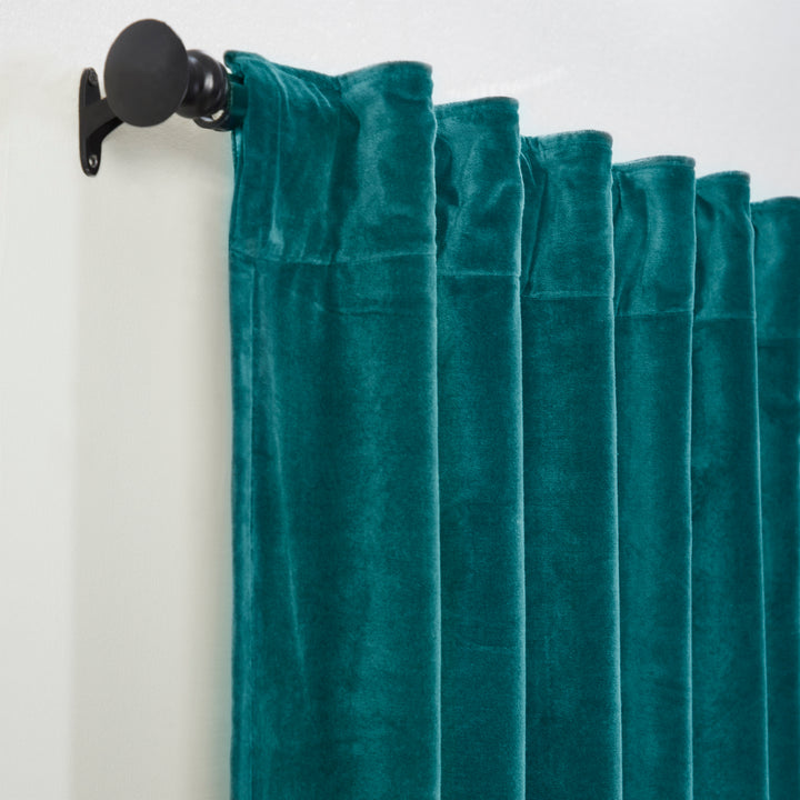 Stella Plush Cotton Velvet Curtain Panel