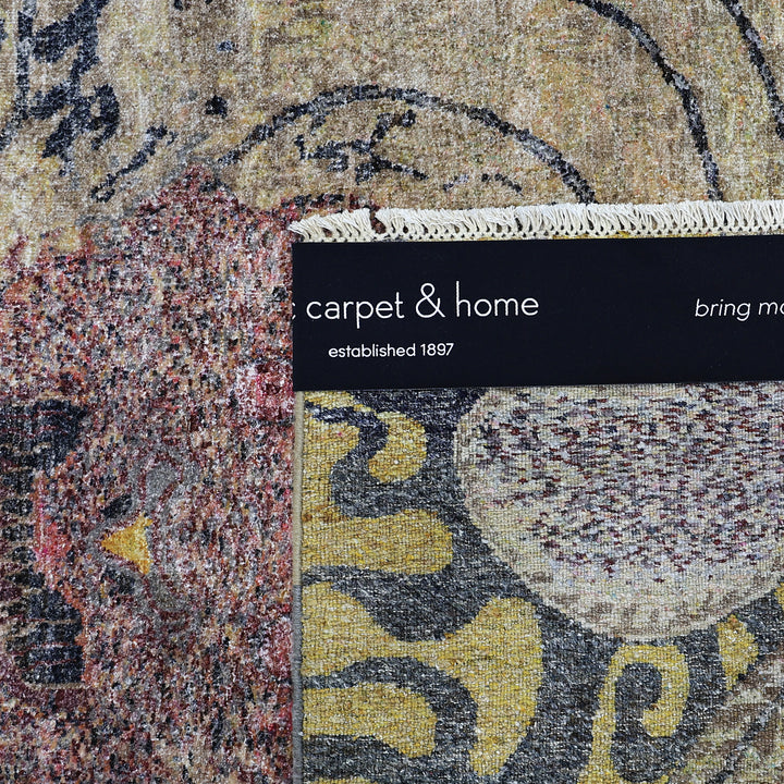 Brown Alchemy Transitional Wool Rug - 3'11" x 5'