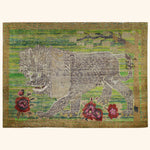 Green Alchemy Transitional Silk Wool Blend Rug - 6' x 4'5"