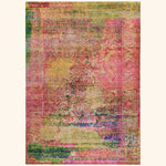 Pink Multicolored Alchemy Transitional Silk Rug - 9'3" x 13'5"