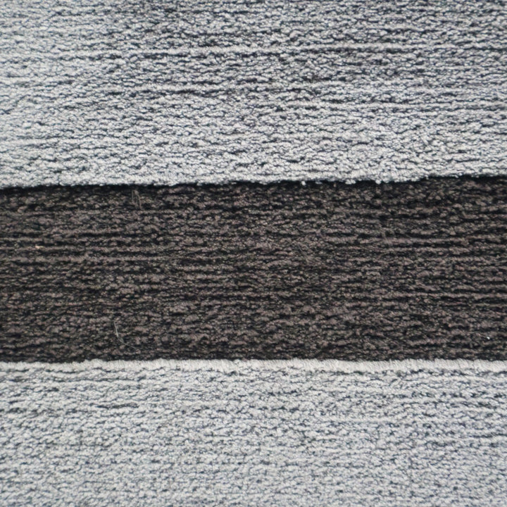 Grey Tibetan Contemporary Silk Rug - 10' x 14'