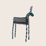 Large Teal/Pink Zig Zag Beaded Antelope