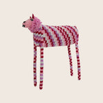 Small Pink Checkered Beaded Sheep