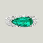 Emerald East West Jubilee Ring