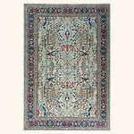 Light Blue Traditional Serapi Wool Rug - 6'1" x 8'11"