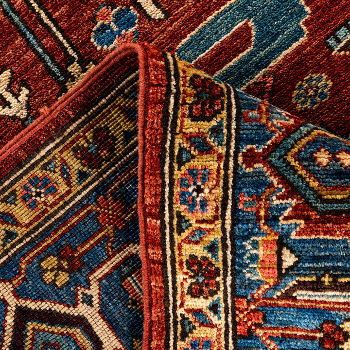Red Traditional Serapi Wool Rug - 6' x 9'