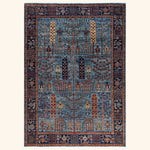 Light Blue Traditional Serapi Wool Rug - 6'2" x 8'8"