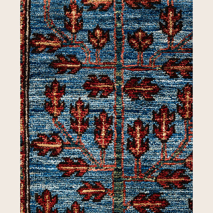 Light Blue Traditional Serapi Wool Rug - 6'2" x 8'8"