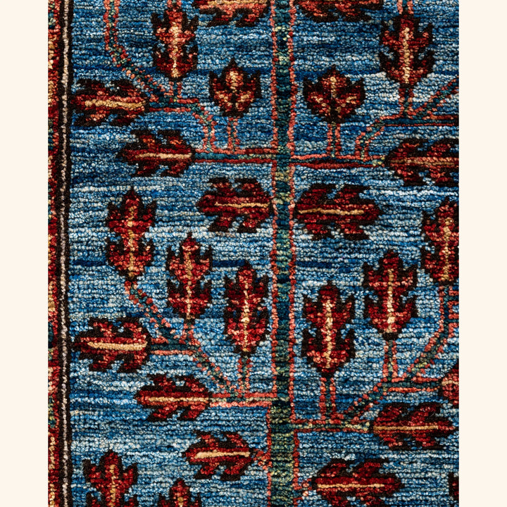 Light Blue Traditional Serapi Wool Rug - 6'2" x 8'8"