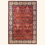 Red Traditional Serapi Wool Rug - 6' x 8'11"
